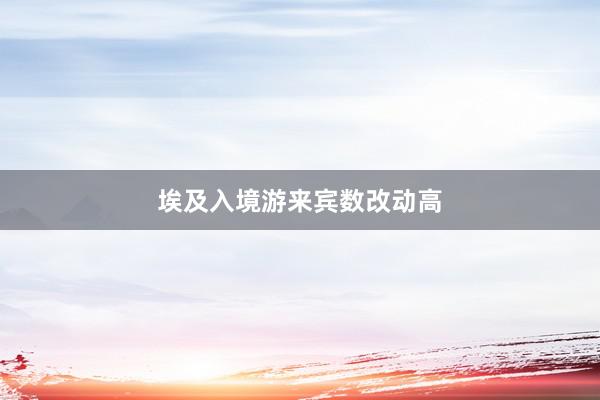 埃及入境游来宾数改动高